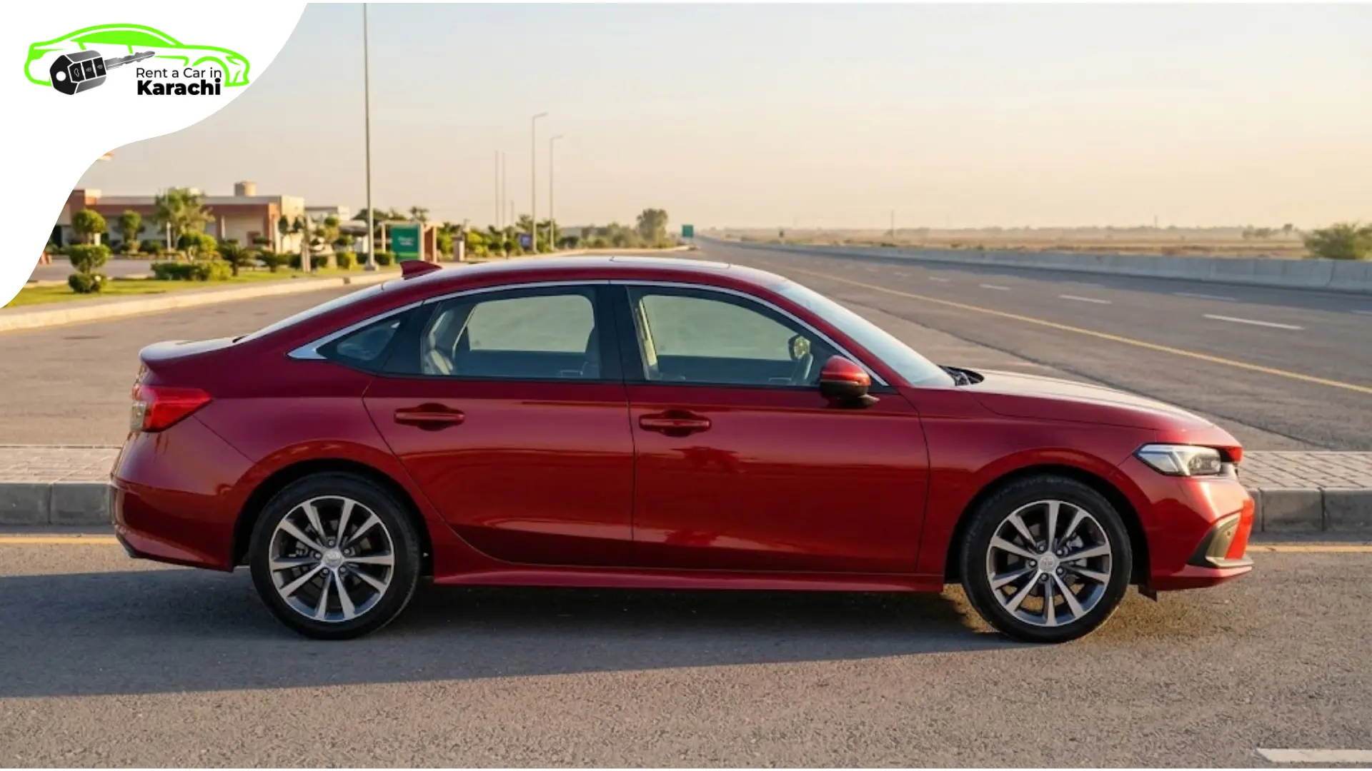 Spacious Honda Civic sedan option for Family Car Rentals Lahore service by Rent a Car in Karachi