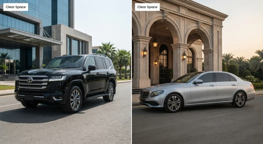 Mercedes-Benz E-Class for chauffeur-driven daily car rental Karachi by Rent a Car in Karachi