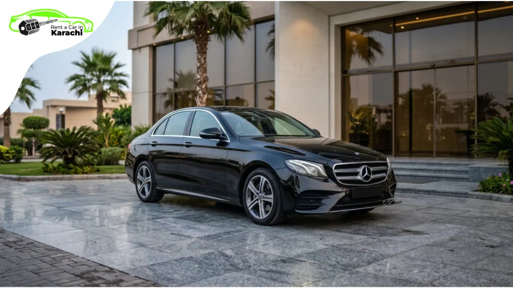 Luxury Evening Car Rental Mercedes-Benz E-Class with Rent a Car in Karachi